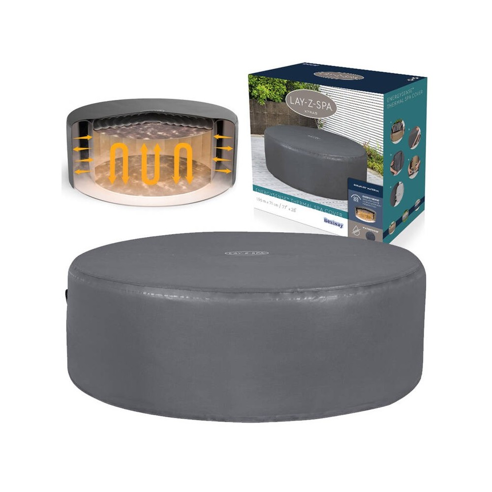 BESTWAY 60318 Kompletný Termokryt Lay-Z-Spa Xtras EnergySense Plus na vírivku, rozmer 196 x 71cm