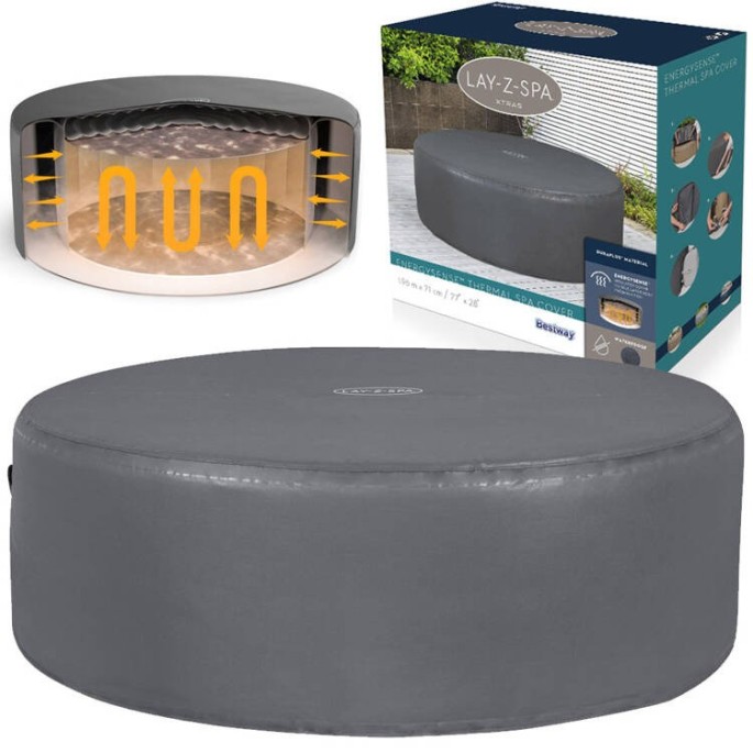 BESTWAY 60318 Kompletný Termokryt Lay-Z-Spa Xtras EnergySense Plus na vírivku, rozmer 196 x 71cm
