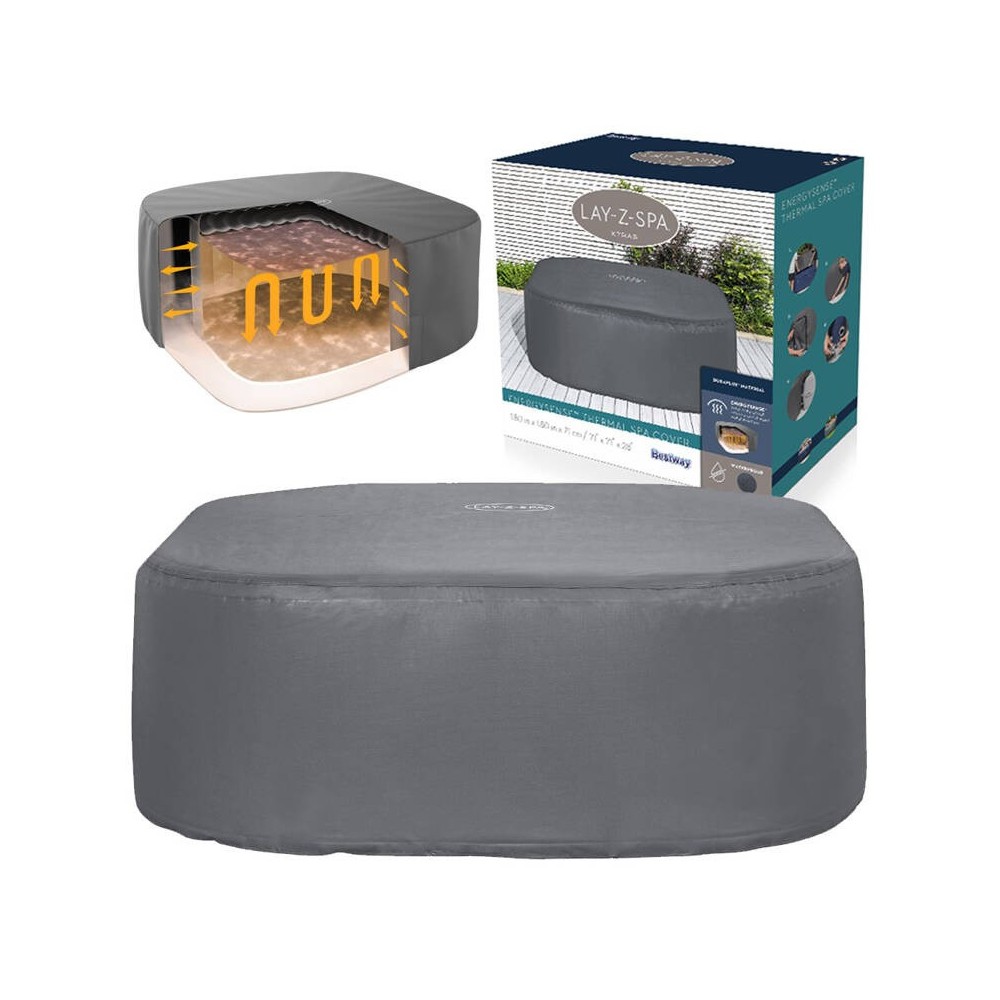 BESTWAY 60319 Kompletný Termokryt Lay-Z-Spa Xtras EnergySense Plus na vírivku 180 x 180 x 71 cm