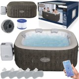 BESTWAY 6001R Vírivka Lay-Z-Spa Cabo SMART HydroJet Jacuzzi + WIFI aplikácia, priemer 180cm + 4 Vankúše