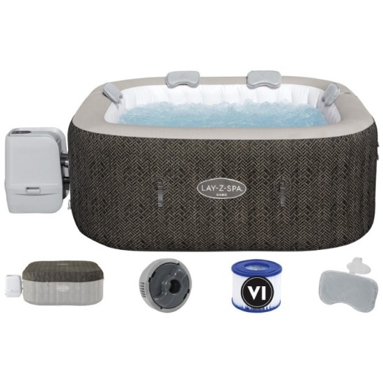 BESTWAY 6001R Vírivka Lay-Z-Spa Cabo SMART HydroJet Jacuzzi + WIFI aplikácia, priemer 180cm + 4 Vankúše