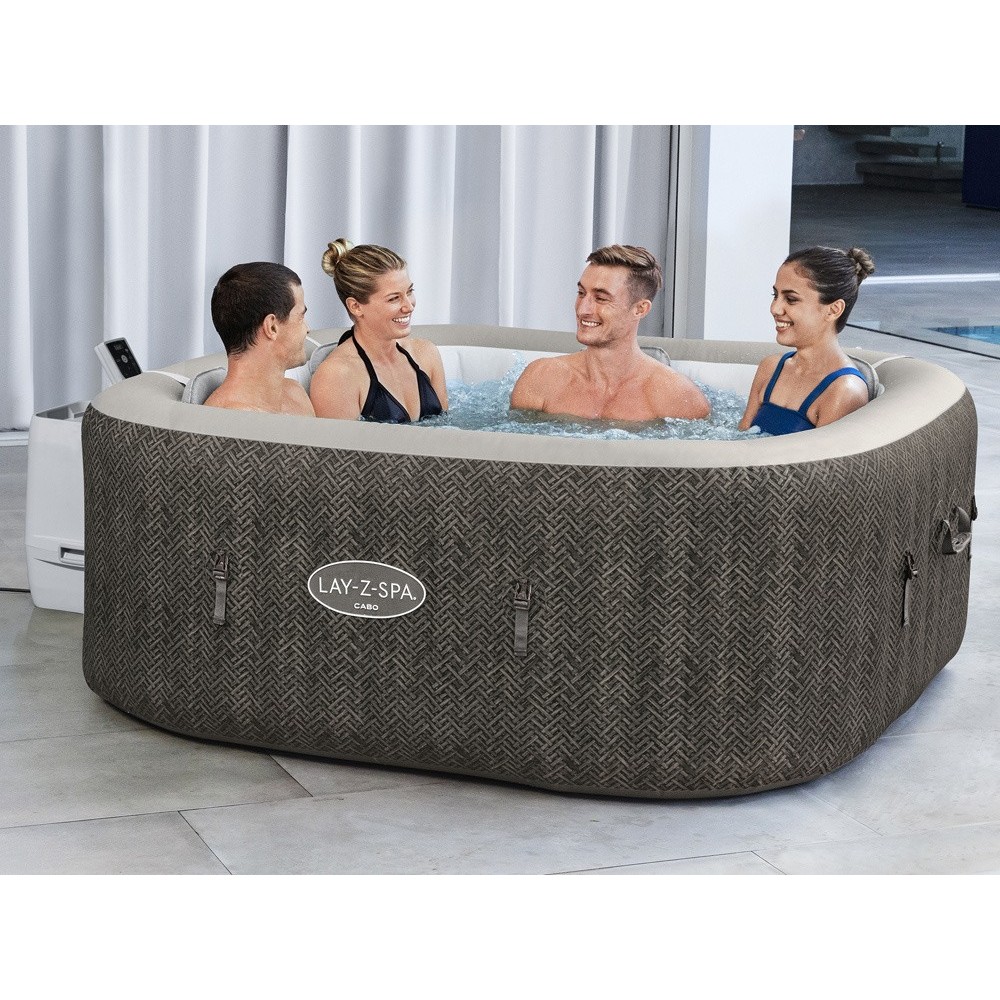 BESTWAY 6001R Vírivka Lay-Z-Spa Cabo SMART HydroJet Jacuzzi + WIFI aplikácia, priemer 180cm + 4 Vankúše