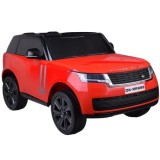 JOKO Elektrické autíčko Range Rover 4x4, penové kolesá, kožené sedadlo, FM rádio, LCD Displej MP4, červené