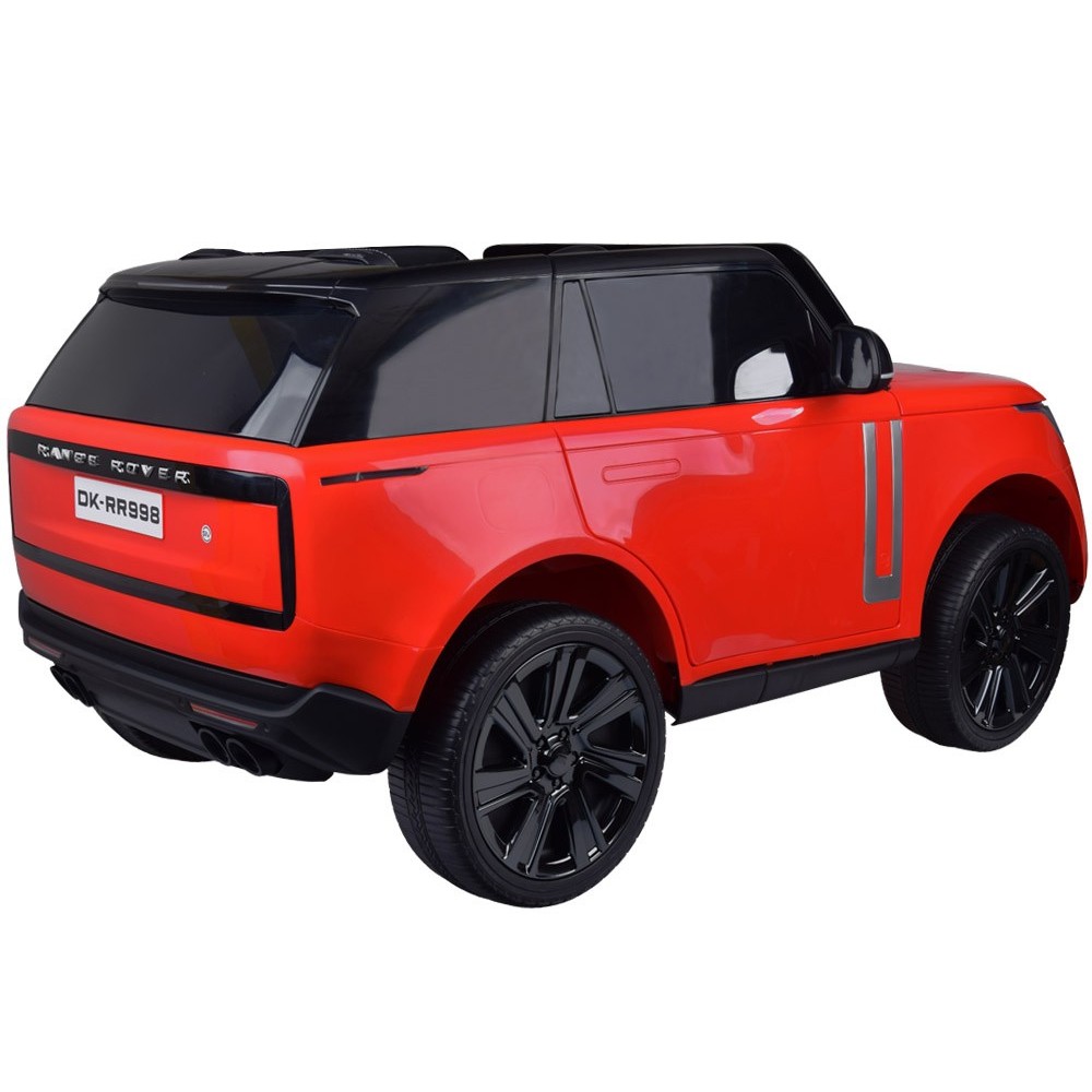 JOKO Elektrické autíčko Range Rover 4x4, penové kolesá, kožené sedadlo, FM rádio, LCD Displej MP4, červené