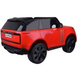 JOKO Elektrické autíčko Range Rover 4x4, penové kolesá, kožené sedadlo, FM rádio, LCD Displej MP4, červené