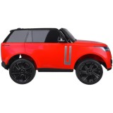 JOKO Elektrické autíčko Range Rover 4x4, penové kolesá, kožené sedadlo, FM rádio, LCD Displej MP4, červené