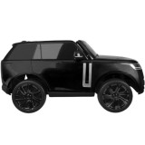 JOKO Elektrické autíčko Range Rover 4x4, penové kolesá, kožené sedadlo, FM rádio, LCD Displej MP4, čierne