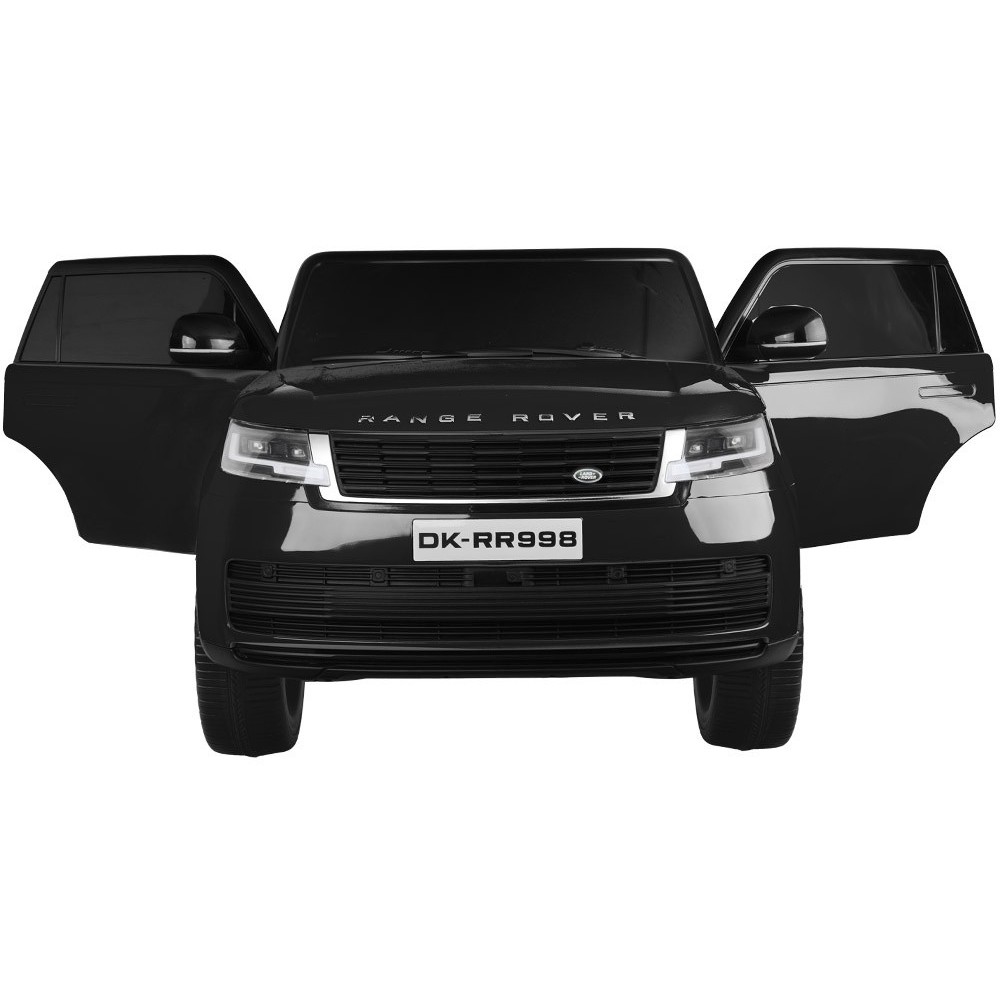 JOKO Elektrické autíčko Range Rover 4x4, penové kolesá, kožené sedadlo, FM rádio, LCD Displej MP4, čierne