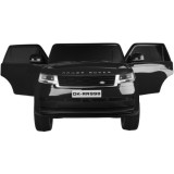 JOKO Elektrické autíčko Range Rover 4x4, penové kolesá, kožené sedadlo, FM rádio, LCD Displej MP4, čierne