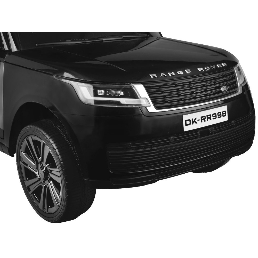 JOKO Elektrické autíčko Range Rover 4x4, penové kolesá, kožené sedadlo, FM rádio, LCD Displej MP4, čierne