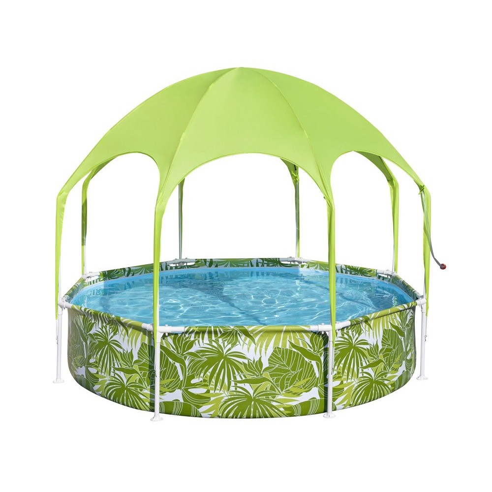 Bestway 56432 Bazén s Kovovou konštrukciou 244 cm x 51 cm + Strieška so Sprchou, zelený