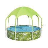 Bestway 56432 Bazén s Kovovou konštrukciou 244 cm x 51 cm + Strieška so Sprchou, zelený