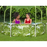 Bestway 56432 Bazén s Kovovou konštrukciou 244 cm x 51 cm + Strieška so Sprchou, zelený