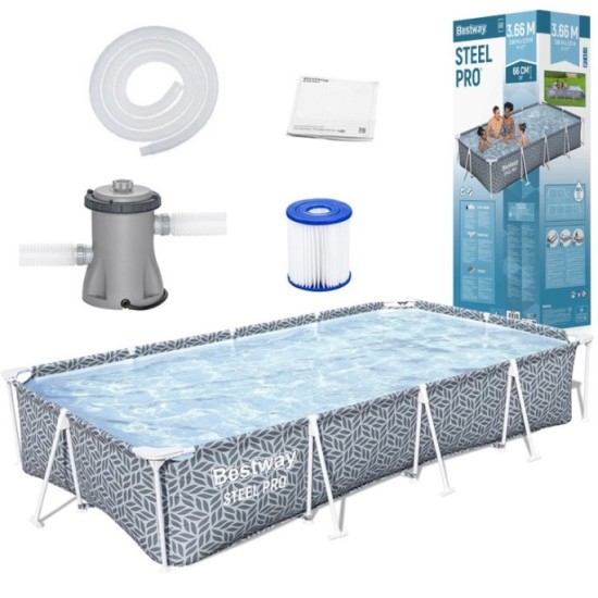 Bestway 561FV Bazén s kovovou konštrukciou 366cm x 201cm x 66cm 7v1 s filtračným čerpadlom