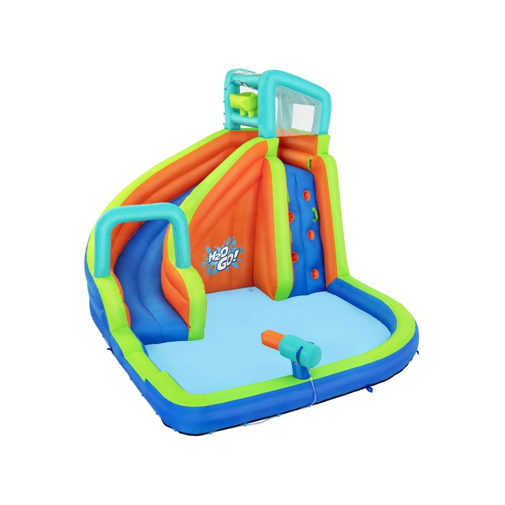 Bestway 53408 Nafukovací Vodný Park Bazén so šmýkačkou PLAYGROUND H2O Go 365x320x270 cm
