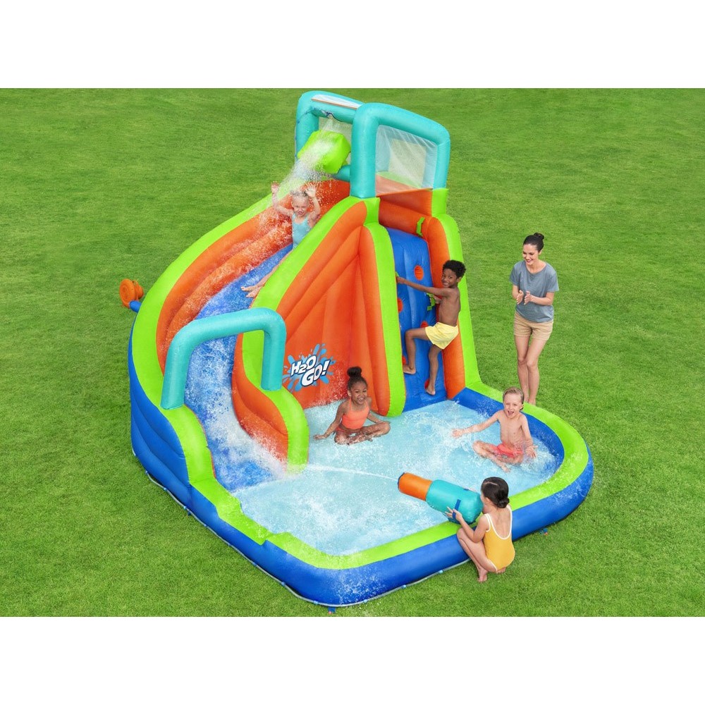 Bestway 53408 Nafukovací Vodný Park Bazén so šmýkačkou PLAYGROUND H2O Go 365x320x270 cm