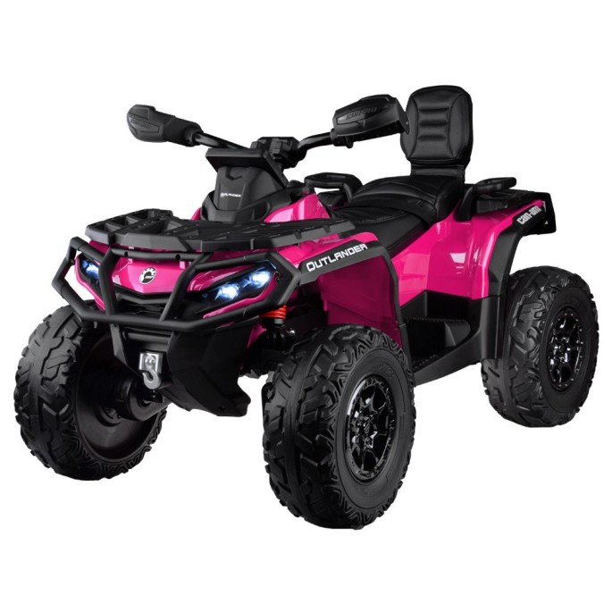 JOKO Elektrická Štvorkolka CAN-AM OUTLANDER 4x200W 24V, Dvojmiestne Kožené sedadlo, Nosnosť 50kg, LCD panel, FM rádio, Penové ko