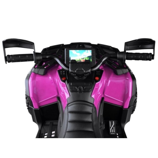 JOKO Elektrická Štvorkolka CAN-AM OUTLANDER 4x200W 24V, Dvojmiestne Kožené sedadlo, Nosnosť 50kg, LCD panel, FM rádio, Penové ko