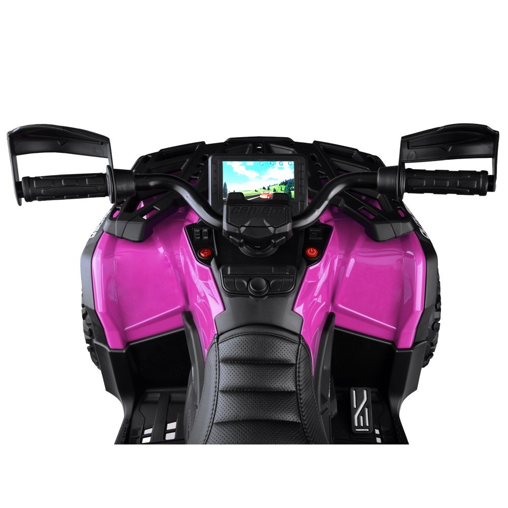 JOKO Elektrická Štvorkolka CAN-AM OUTLANDER 4x200W 24V, Dvojmiestne Kožené sedadlo, Nosnosť 50kg, LCD panel, FM rádio, Penové ko