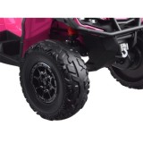 JOKO Elektrická Štvorkolka CAN-AM OUTLANDER 4x200W 24V, Dvojmiestne Kožené sedadlo, Nosnosť 50kg, LCD panel, FM rádio, Penové ko
