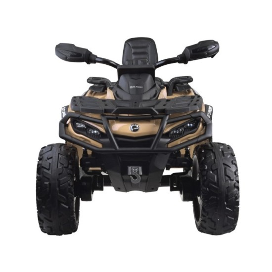JOKO Elektrická Štvorkolka CAN-AM OUTLANDER 4x200W 24V, Dvojmiestne Kožené sedadlo, Nosnosť 50kg, LCD panel, FM rádio, Penové ko
