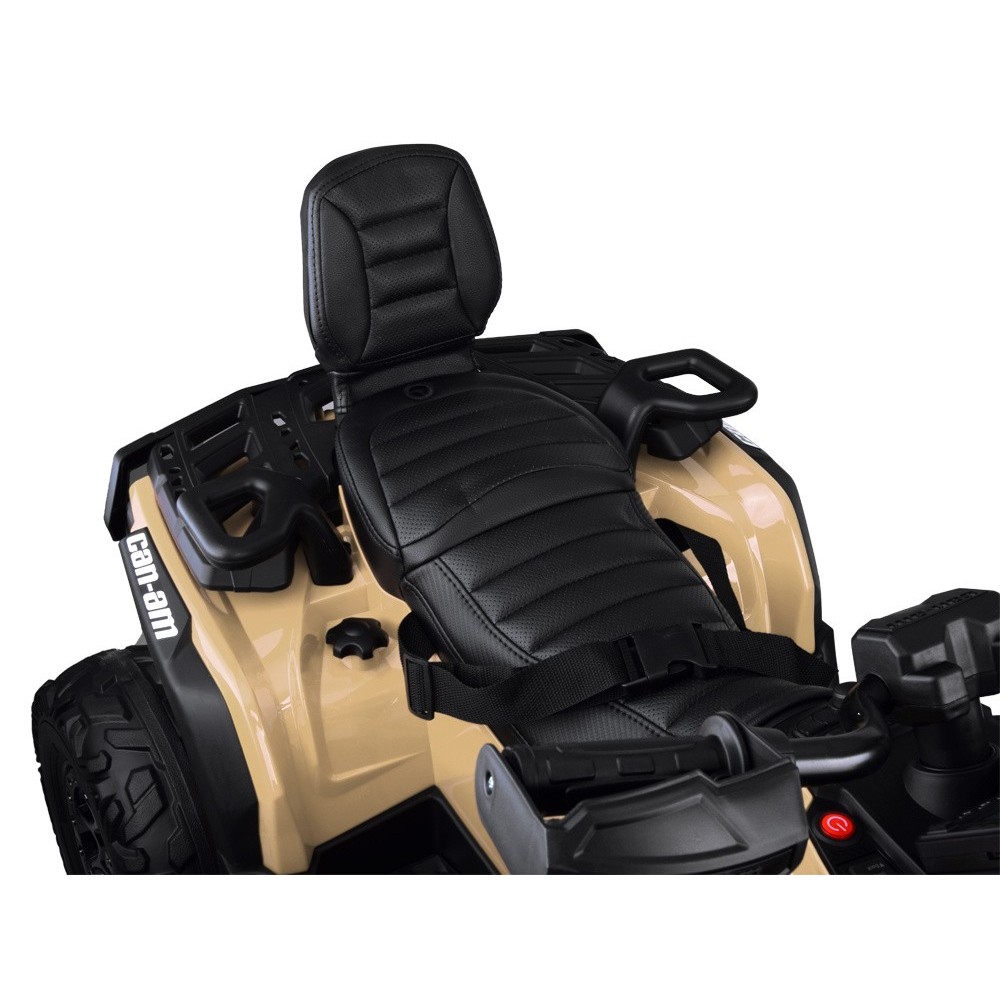 JOKO Elektrická Štvorkolka CAN-AM OUTLANDER 4x200W 24V, Dvojmiestne Kožené sedadlo, Nosnosť 50kg, LCD panel, FM rádio, Penové ko