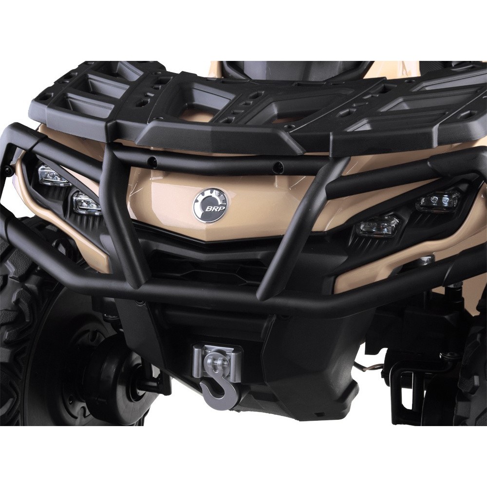 JOKO Elektrická Štvorkolka CAN-AM OUTLANDER 4x200W 24V, Dvojmiestne Kožené sedadlo, Nosnosť 50kg, LCD panel, FM rádio, Penové ko