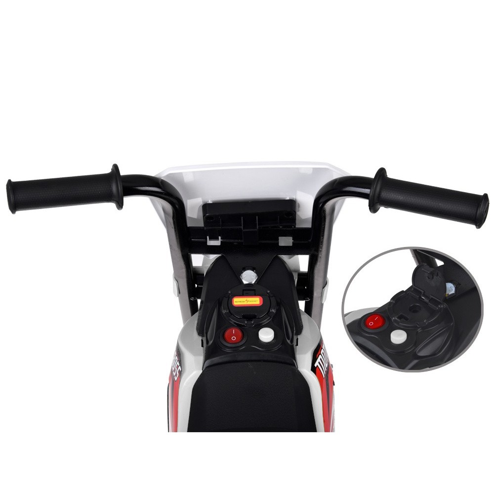 JOKO Elektrická Motorka Motocross, biela