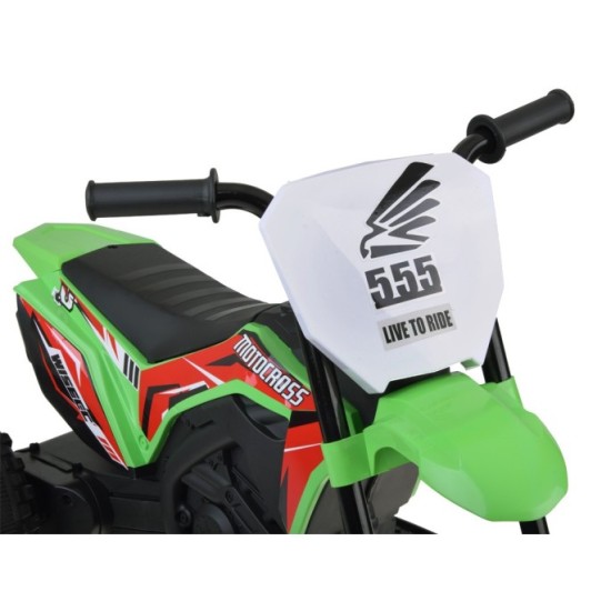 JOKO Elektrická Motorka Motocross, zelená