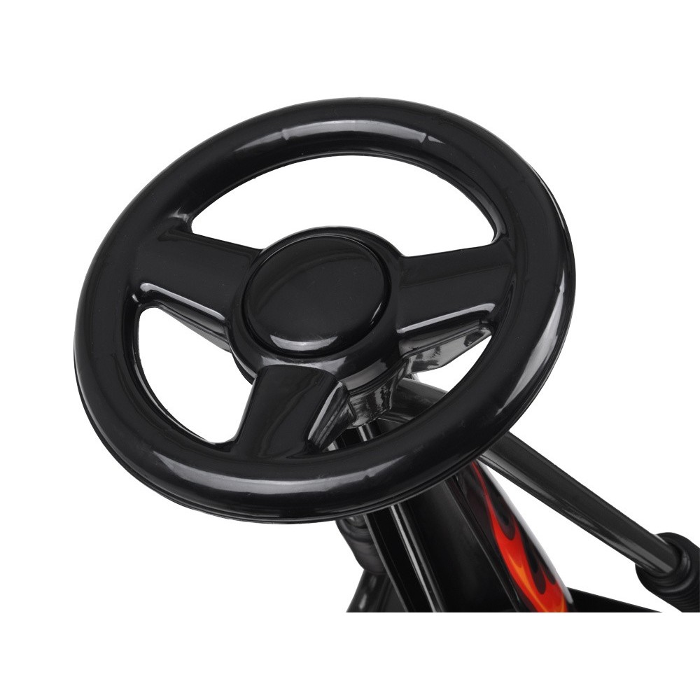 JOKO Šľapacia Motokára Speed, nafukovacie kolesá, jazda dopredu aj dozadu, Voľnobeh, čierna
