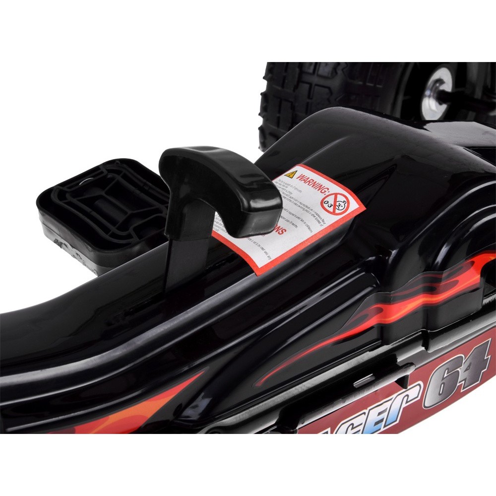 JOKO Šľapacia Motokára Speed, nafukovacie kolesá, jazda dopredu aj dozadu, Voľnobeh, čierna