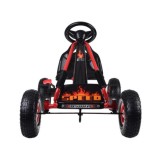 JOKO Šľapacia Motokára Speed, nafukovacie kolesá, jazda dopredu aj dozadu, Voľnobeh, červená