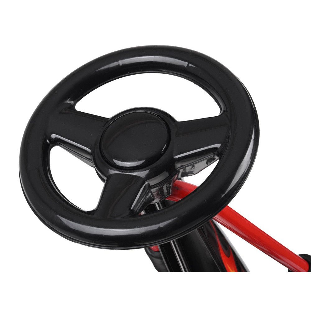 JOKO Šľapacia Motokára Speed, nafukovacie kolesá, jazda dopredu aj dozadu, Voľnobeh, červená