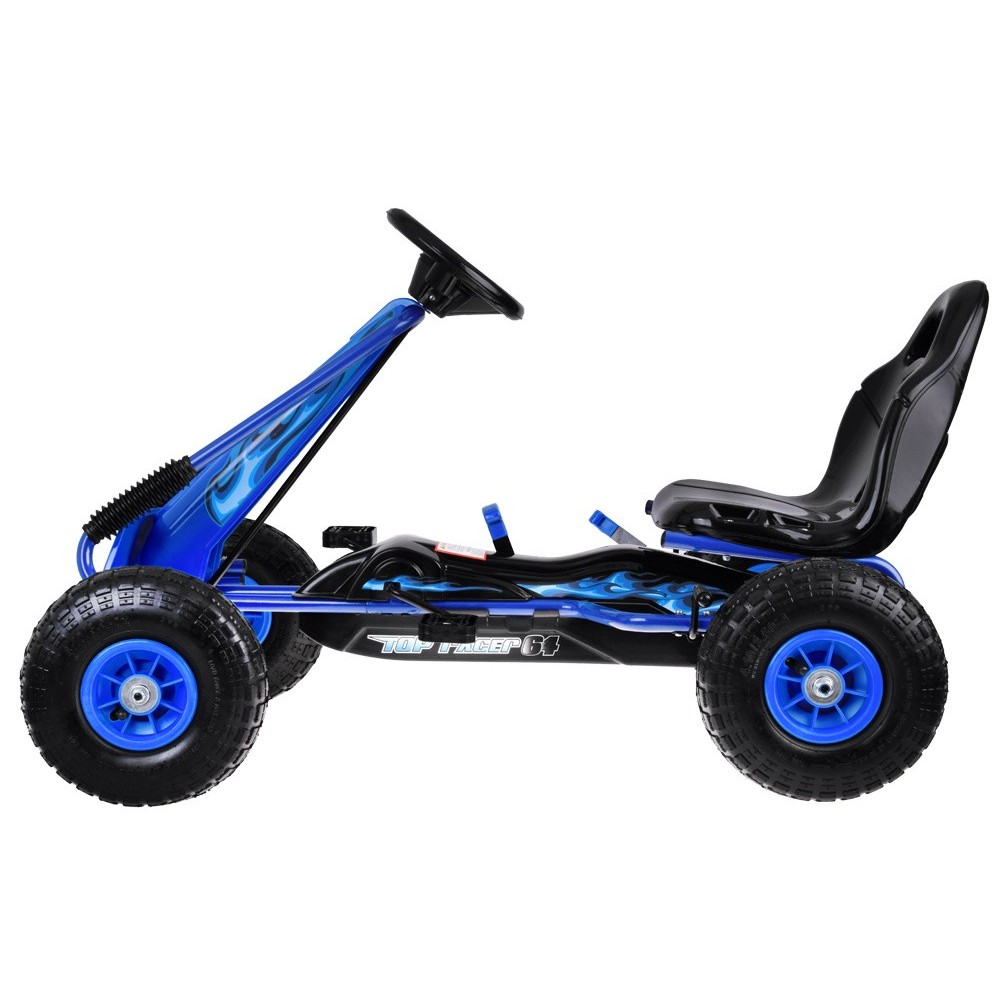 JOKO Šľapacia Motokára Speed, nafukovacie kolesá, jazda dopredu aj dozadu, Voľnobeh, modrá