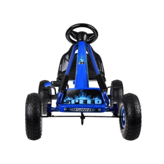 JOKO Šľapacia Motokára Speed, nafukovacie kolesá, jazda dopredu aj dozadu, Voľnobeh, modrá