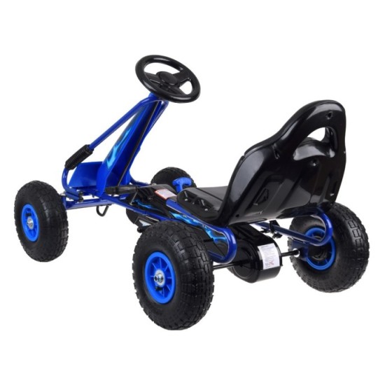 JOKO Šľapacia Motokára Speed, nafukovacie kolesá, jazda dopredu aj dozadu, Voľnobeh, modrá