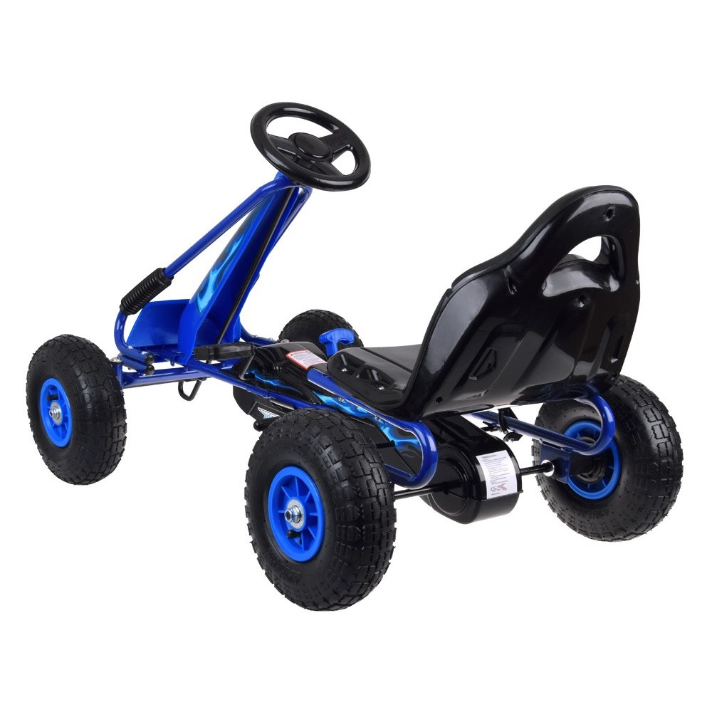 JOKO Šľapacia Motokára Speed, nafukovacie kolesá, jazda dopredu aj dozadu, Voľnobeh, modrá
