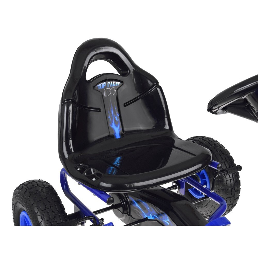 JOKO Šľapacia Motokára Speed, nafukovacie kolesá, jazda dopredu aj dozadu, Voľnobeh, modrá