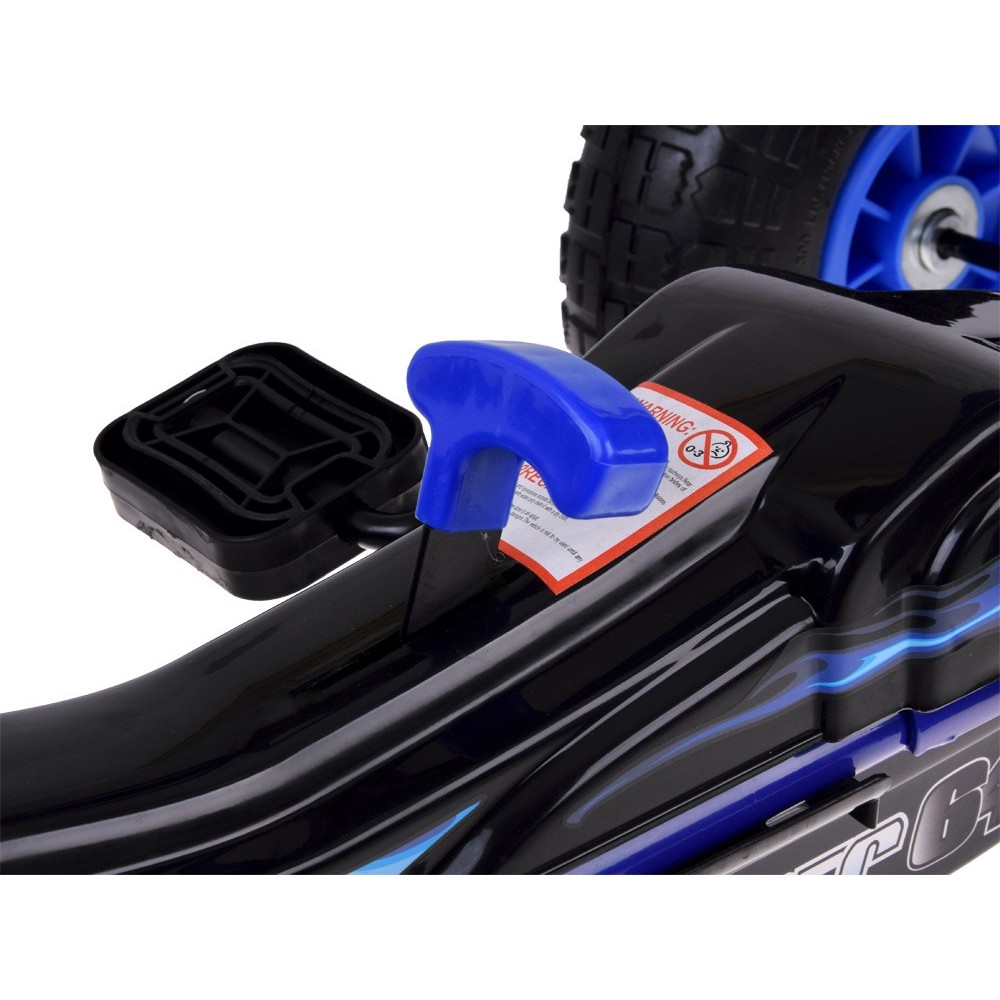 JOKO Šľapacia Motokára Speed, nafukovacie kolesá, jazda dopredu aj dozadu, Voľnobeh, modrá