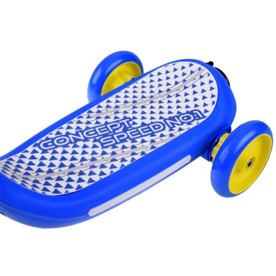 JOKO Detská Elektrická Kolobežka s VODNOU PAROU, svetlom a Hudbou, nosnosť 30kg, rýchlosť 5km/h, modrá
