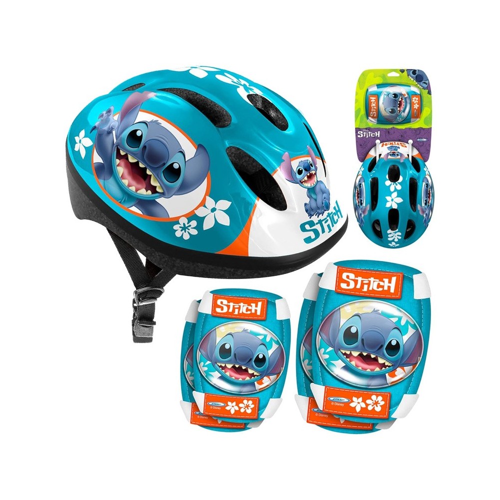 Stamp Sada Detské Chrániče s Prilbou Stitch Disney, veľkosť S,