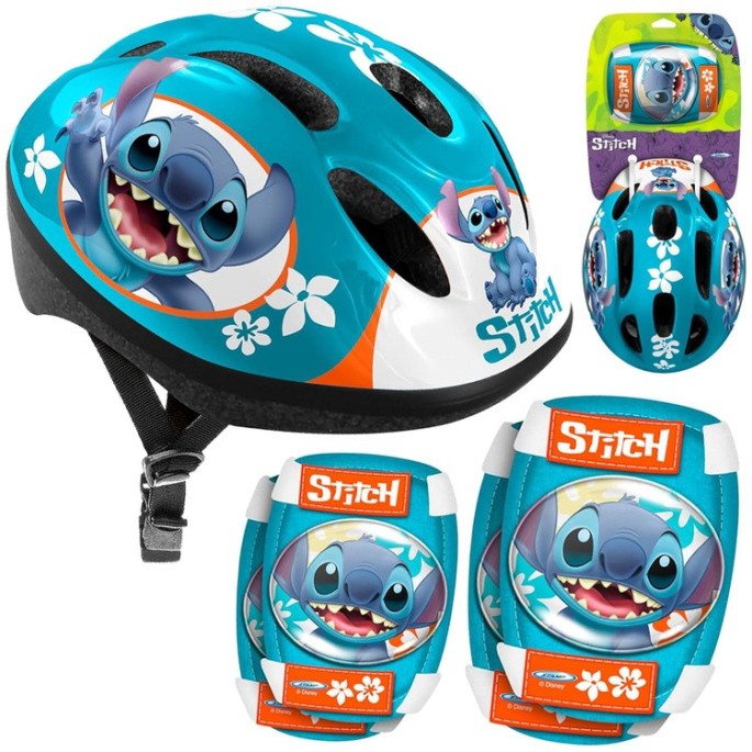 Stamp Sada Detské Chrániče s Prilbou Stitch Disney, veľkosť S,