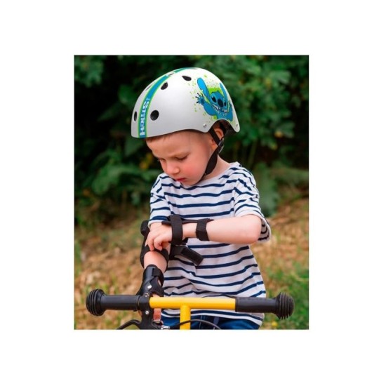 STAMP Detská Prilba na bicykel Stitch, veľkosť M 53-77cm