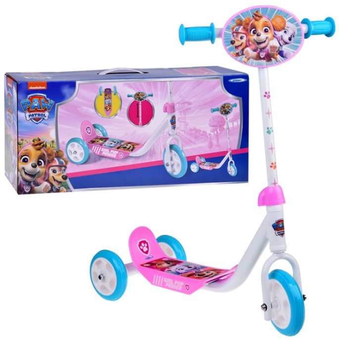 Stamp Detská Kolobežka trojkolesová Paw Patrol, nosnosť 20kg, ružová