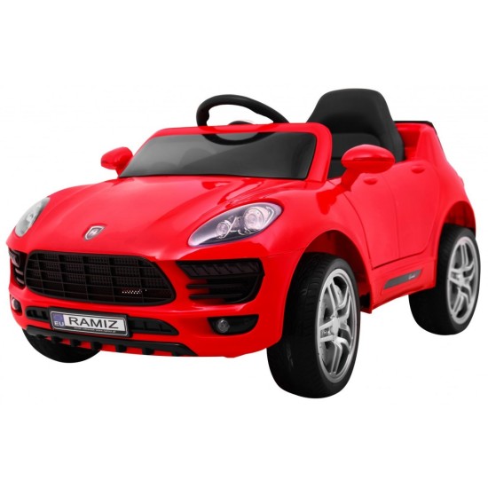 JOKO Elektrické autíčko Turbo-S, penové kolesá, FM rádio, červené