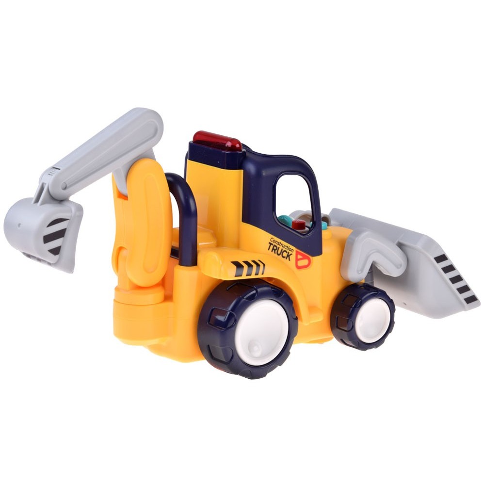 Hola Toys RC Bager, buldozér 30cm na diaľkové ovládanie pre najmenších 2v1 so svetlom a zvukom