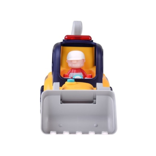 Hola Toys RC Bager, buldozér 30cm na diaľkové ovládanie pre najmenších 2v1 so svetlom a zvukom
