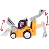 Hola Toys RC Bager, buldozér 30cm na diaľkové ovládanie pre najmenších 2v1 so svetlom a zvukom