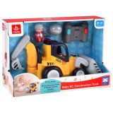 Hola Toys RC Bager, buldozér 30cm na diaľkové ovládanie pre najmenších 2v1 so svetlom a zvukom