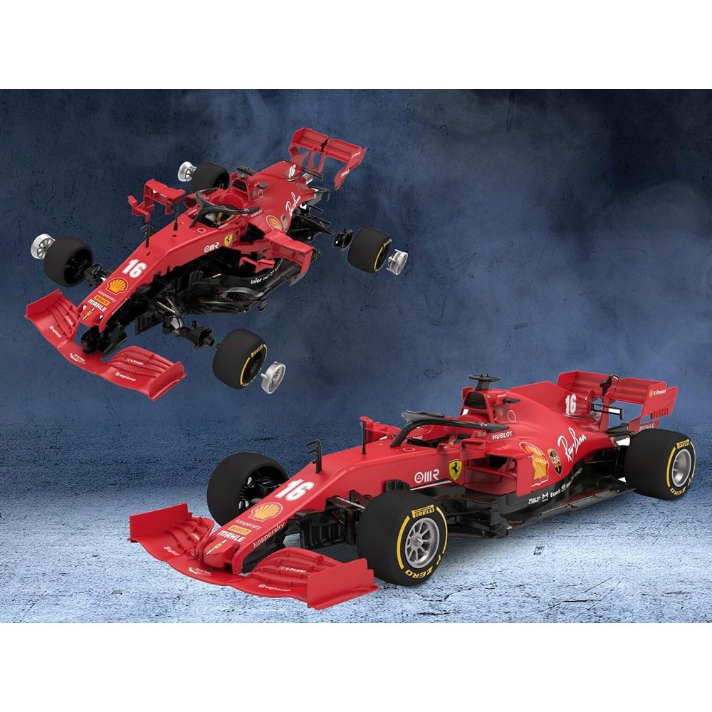 RASTAR RC Konštrukčné Autíčko Formula Ferrari SF1000 Building kit na diaľkové ovládanie 1:16, červená